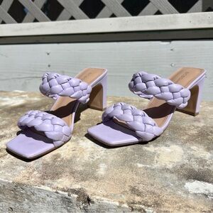 BCBGeneration Lavender Braided Heels